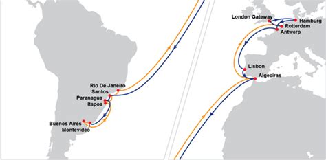 SX1: East Coast South America Express 1 .